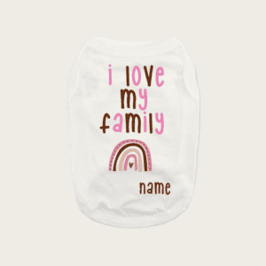 Custom I love my family Dog Shirt