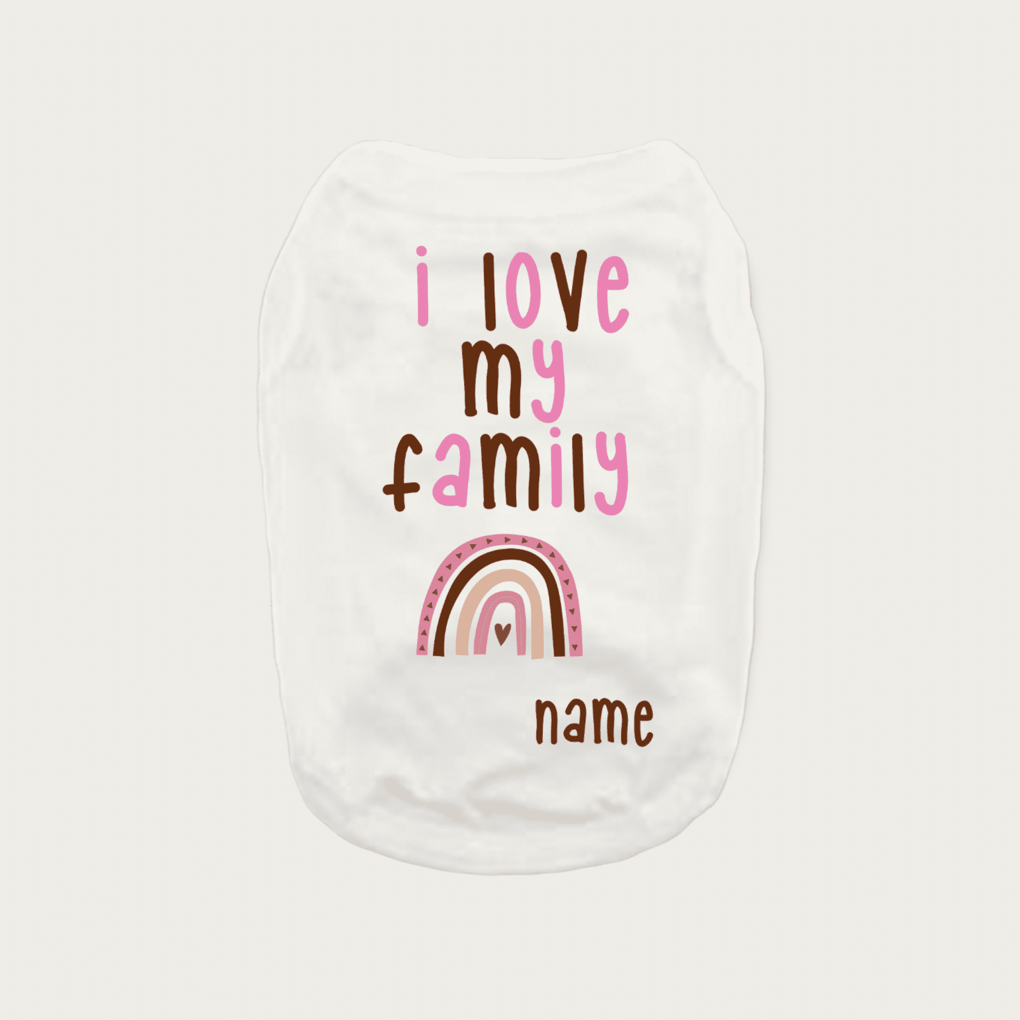 Custom I love my family Dog Shirt