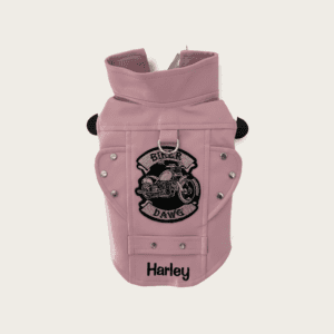 Custom Pink Dog Motorcycle Jacket