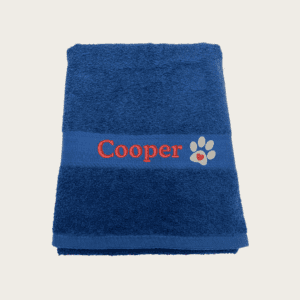 Custom Dog Towel with Heart