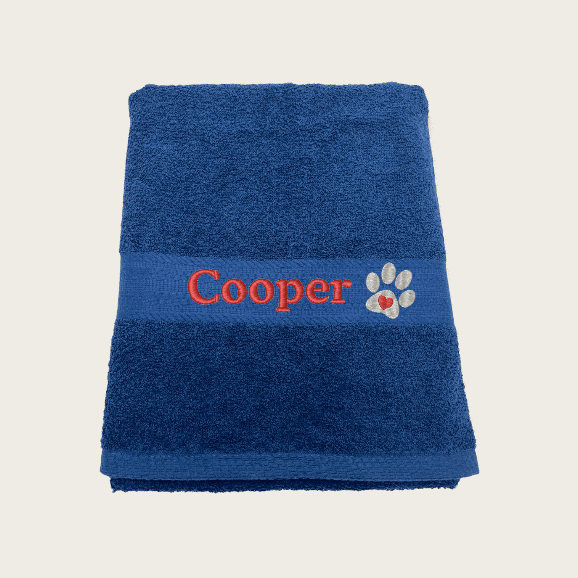 Custom Dog Towel with Heart