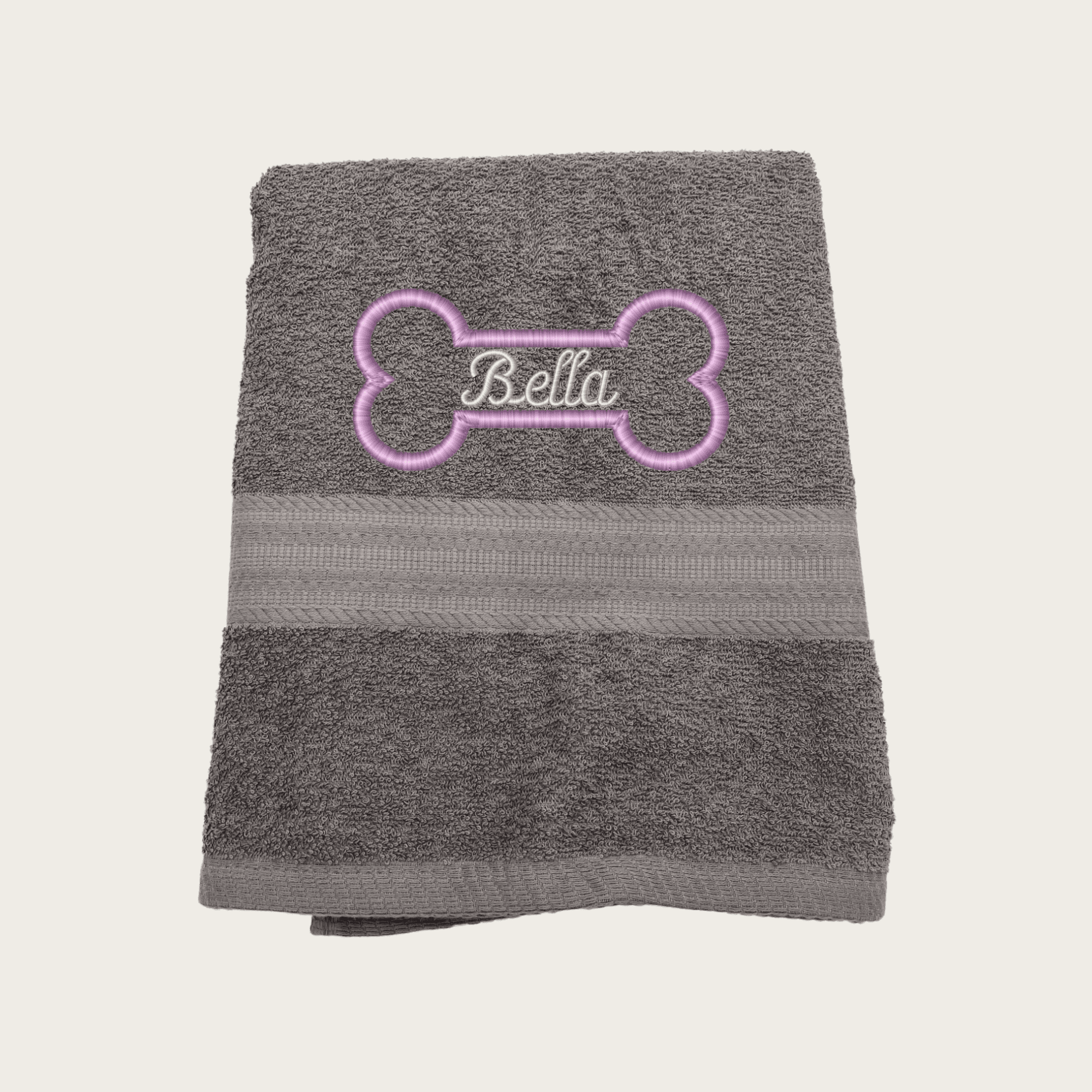 Custom Dog Towel with Bone