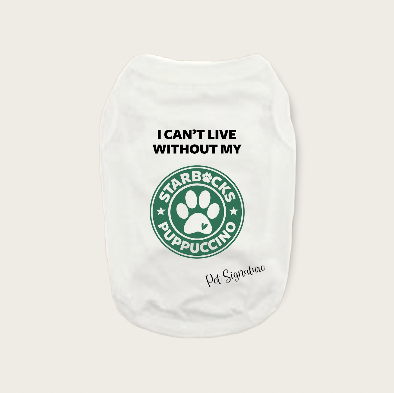 Custom Puppuccino Dog Shirt