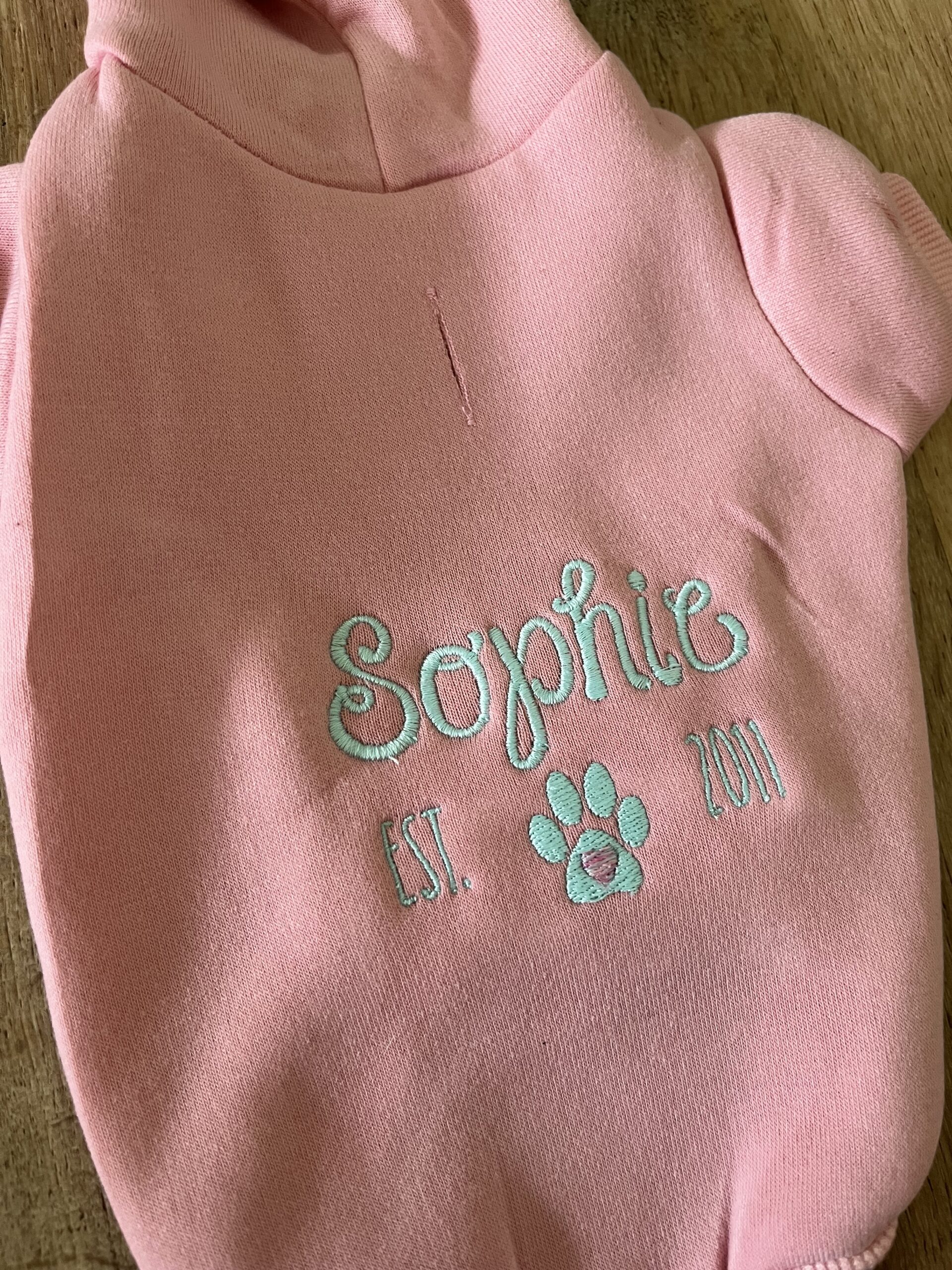 Embroidered Birthdate Hoodie - Image 2